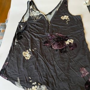 Dynamite Zip Blouse Tank Top